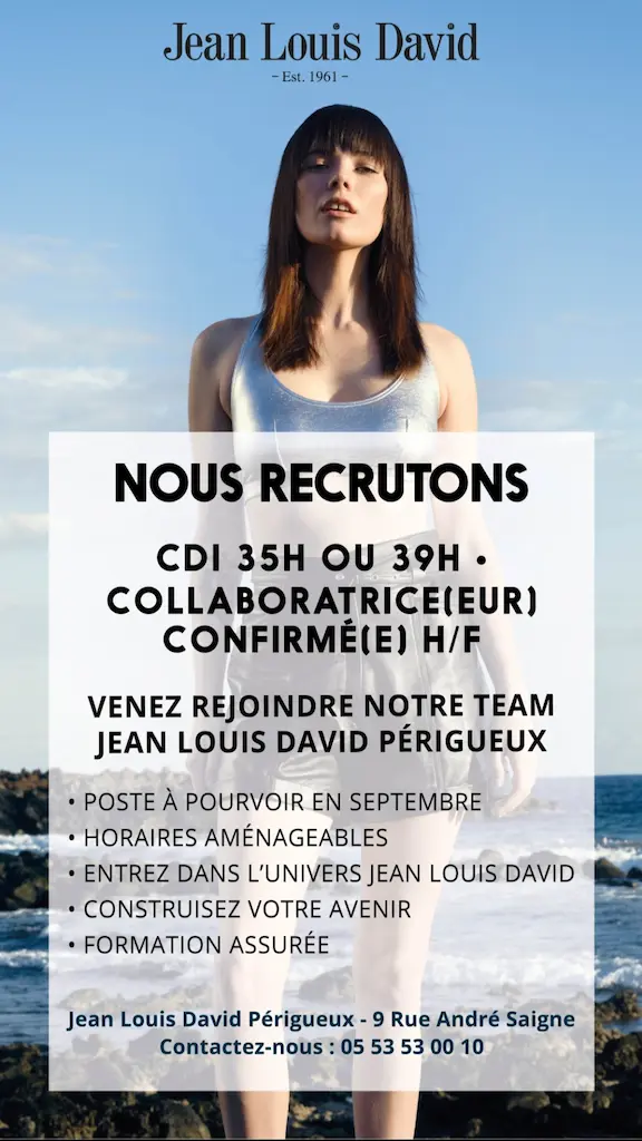Collaboratrice(eur) en CDI Jean Louis David Périgueux