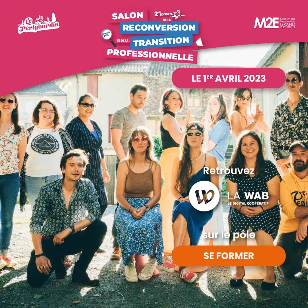 Reconversion dans le digital avec la Wab