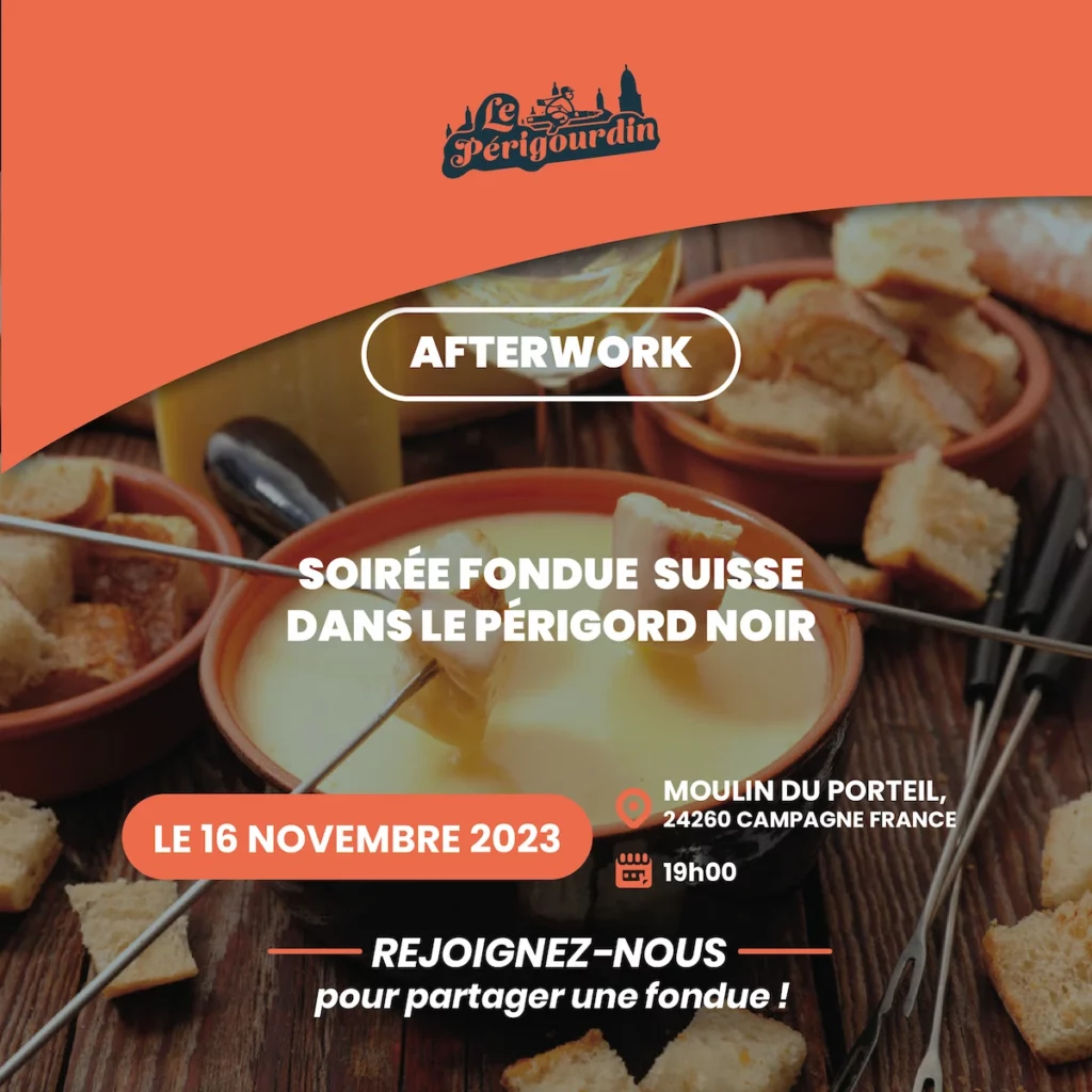 Soirée fondue aux fromages suisses