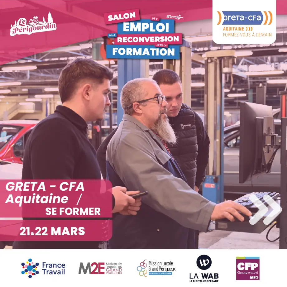 GRETA-CFA AQUITAINE au Salon de l'Emploi de la Reconversion et de la Formation