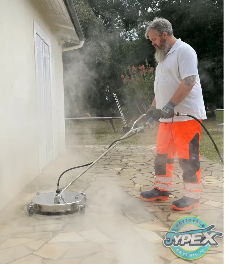 Nettoyage de terrasse a la vapeur a Bordeaux par Jypex Nettoyage 768x904